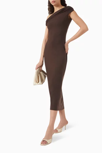 Jamen Knit Midi Dress in Jersey