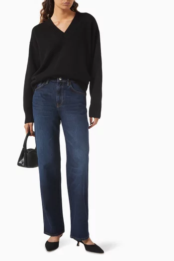 Jadey V-neck Oversized Sweater in Cashmere