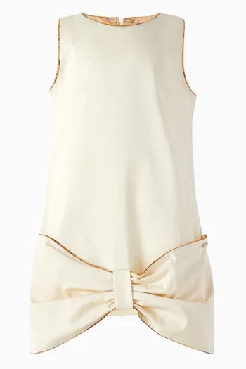 Bow Detail Dress in Cotton