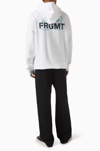 x FRGMT Cartoon Logo Hoodie in Cotton Fleece