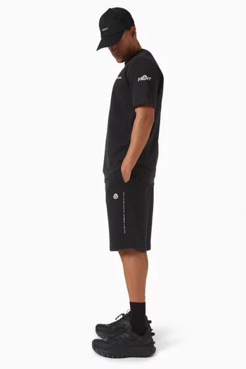 x FRGMT Embroidered Logo Shorts in Cotton Fleece