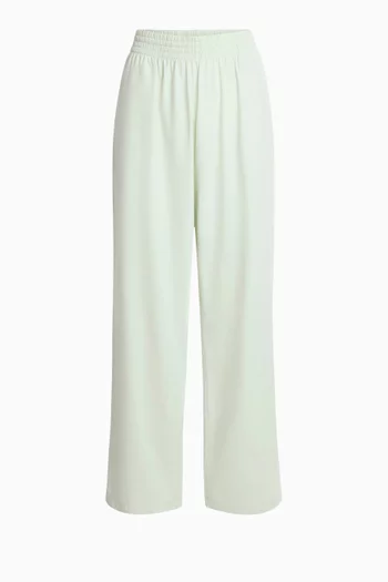 Cotton Jersey Wide-leg Pants