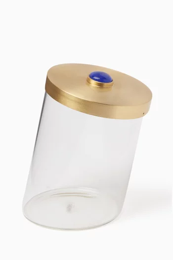 Stone Slanted Jar in Glass