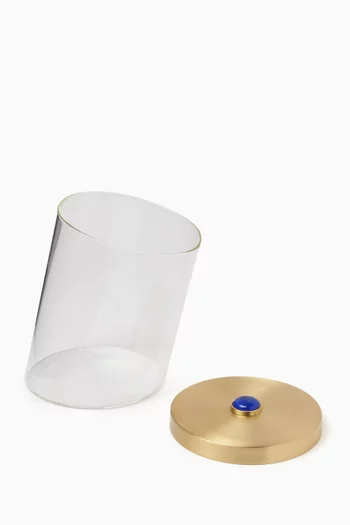 Stone Slanted Jar in Glass