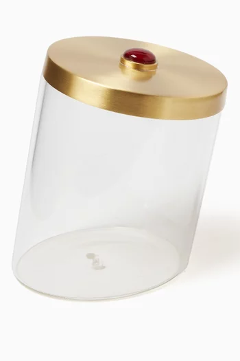 Stone Slanted Jar in Glass