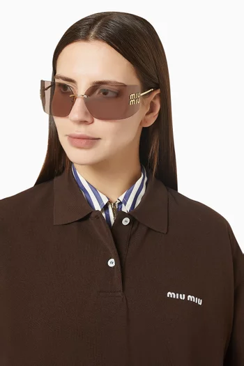 Runway Sunglasses in Metal