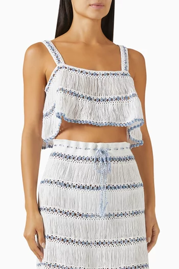 Elsa Crop Top in Crochet