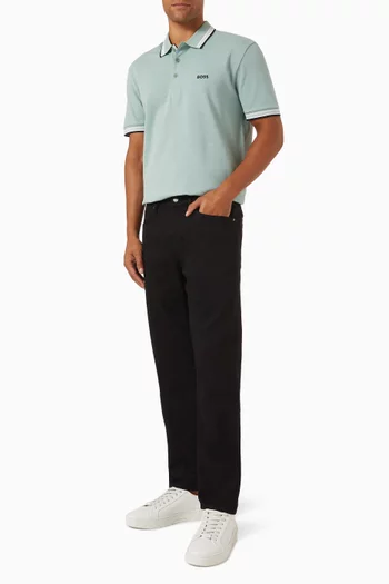 Paddy Striped Polo Shirt in Cotton-piqué