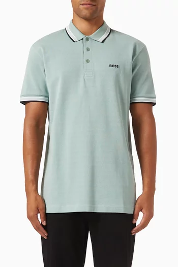 Paddy Striped Polo Shirt in Cotton-piqué