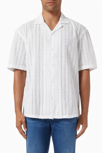 Buttoned Shirt in Crochet