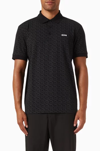 Paddy Striped Polo Shirt in Stretch-cotton