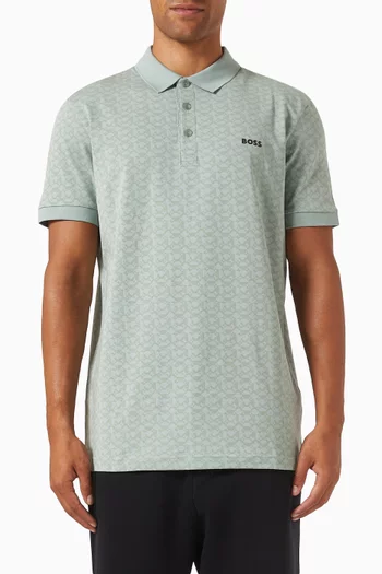 Paddy Striped Polo Shirt in Stretch-cotton