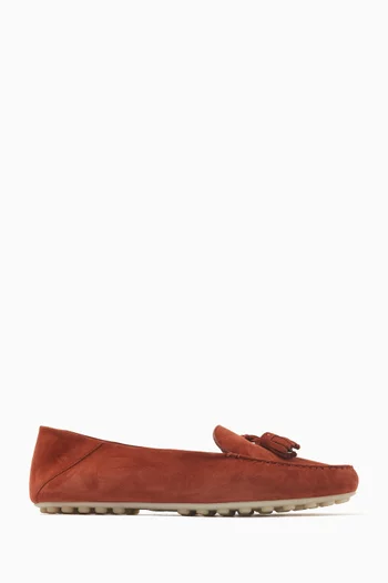 Dot Sole Loafers in Suede
