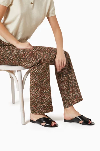 Vera Sandals in Glazed Leather