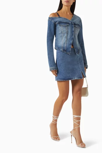 Asymmetric Shirt in Denim