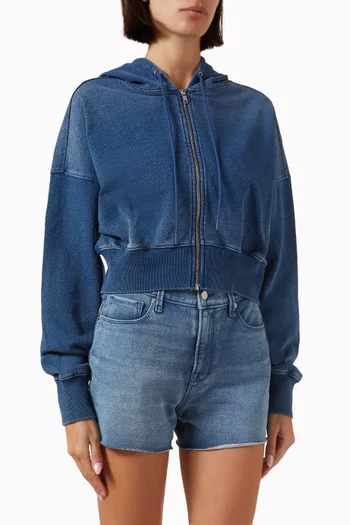 Jeanius Zip Up Hoodie in Fleece Terry