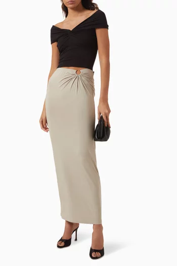 Twist Off-shoulder Top in Jersey