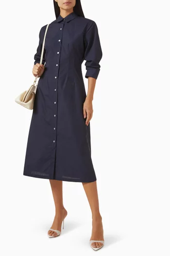 Midi Shirtdress in Poplin