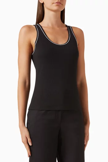 Knit Tank Top in Pima Cotton Blend