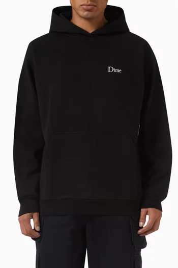 Classic Small Logo Hoodie in Cotton