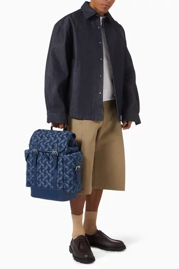 Hitch Backpack in Signature Denim