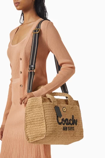 Cargo Tote Bag in Straw