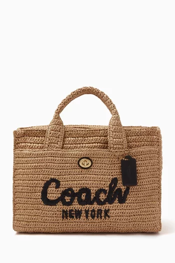 Cargo Tote Bag in Straw