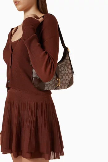 Hamptons Hobo Bag in Signature Jacquard