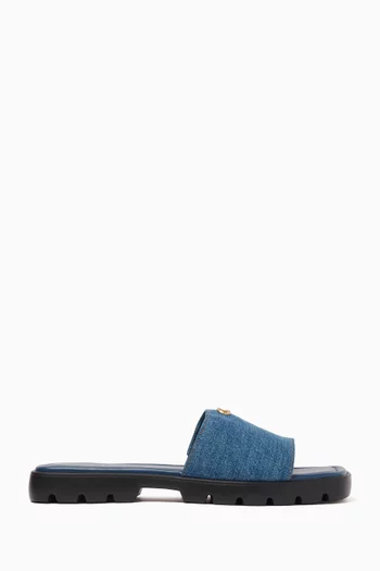 Florence Sandals in Denim