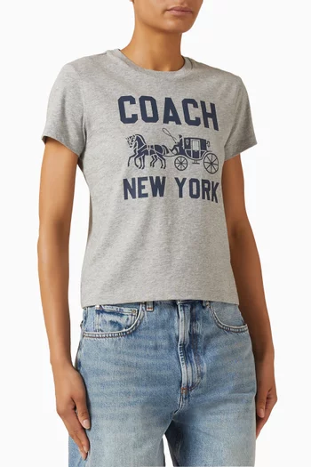 Horse And Carriage T-shirt in Cotton