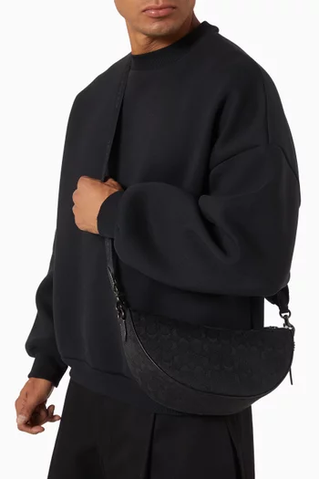 Hall Soft Sling Bag in Signature Jacquard
