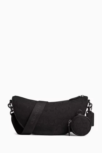 Hall Soft Sling Bag in Signature Jacquard