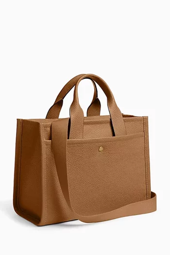 Cargo Tote Bag in Pebble Leather
