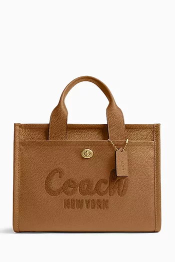Cargo Tote Bag in Pebble Leather