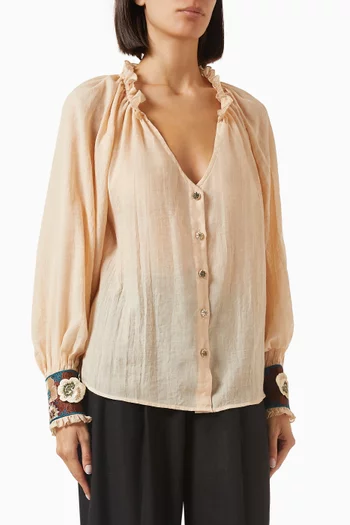 Pansy Blouse in Cotton