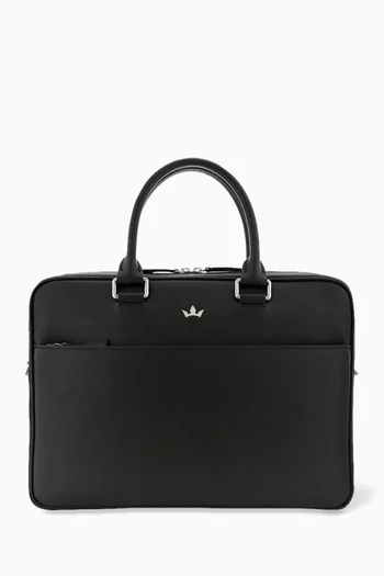 Award Double Briefcase in Italian Leather
