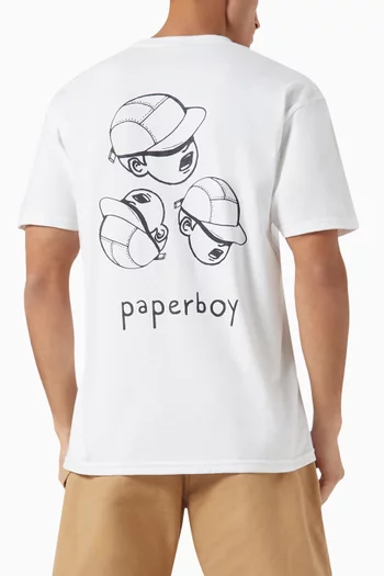 تي شيرت بطبعة ثلاثة رؤوس قطن بيبر بوي × أُناس