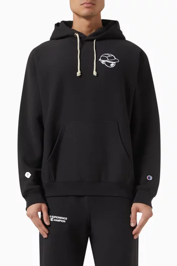x Champion Hoodie in Cotton Blend