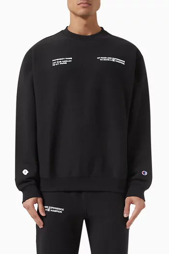 x Champion Sweater in Cotton Blend