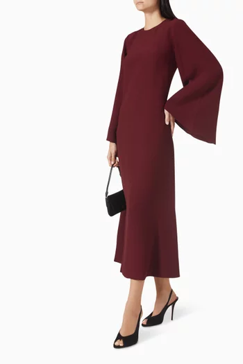 Jackie Kaftan Dress in Crepe