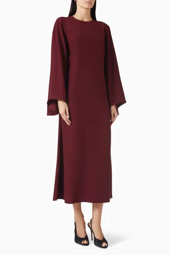 Jackie Kaftan Dress in Crepe