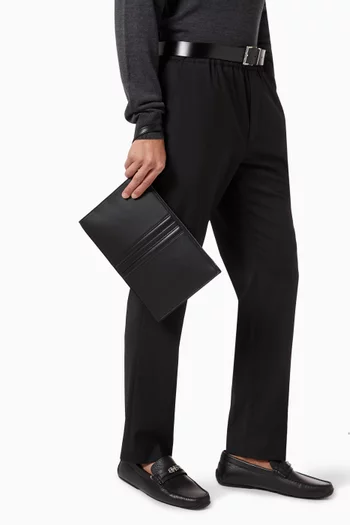 Mythos Clutch Bag in Leather