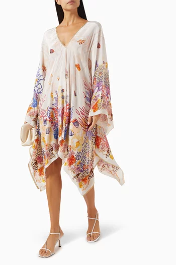 Asymmetrical Mini Kimono Kaftan