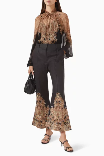 Dawning Tie Billow Top in Viscose