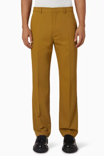 Straight Fit Pants in Wool