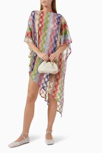 Asymmetric Cover-up in Viscose-knit
