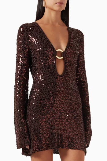 Montego Sequin-embellished Mini Dress