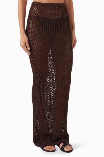 Fontelina Crochet Maxi Skirt