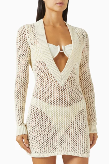 Tuscany Mini Dress in Crochet