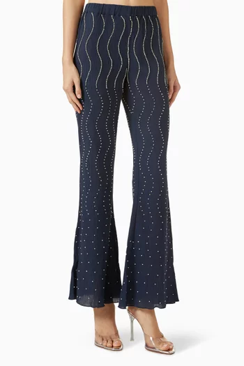 Pavia Rhinestone Pants in Cotton